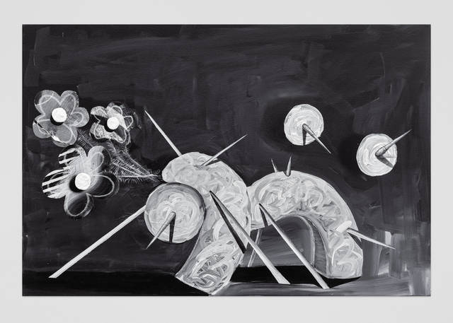 Vernon O'Meally, ‘What Was Left’, 2020, Painting, Acrylic, collaged canvas, Neocolor and spray paint on canvas, ABXY