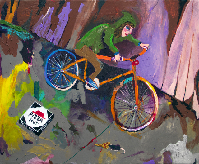 Huey Crowley, ‘Night Bike Ride Ft. Pizza Rat’, 2016, Tatjana Pieters
