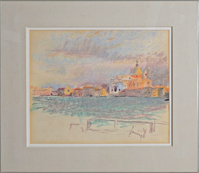 Wolf Kahn, ‘Redentore I (Venezia) with Grace Borgenicht label’, 1973, Alpha 137 Gallery