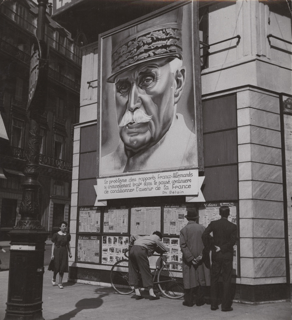 Roger Parry, ‘Propaganda Poster of General Petain’, 1940s / 1940s, Photography, Silver print unmounted, Contemporary Works/Vintage Works