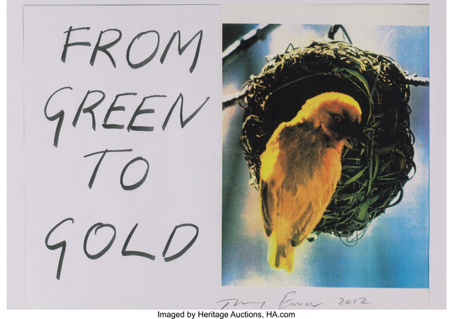 Tracey Emin, ‘From Green to Gold’, 2012, Heritage Auctions