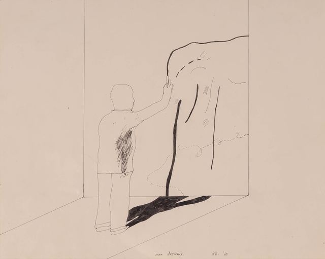 David Hockney, ‘Man Drawing’, 1965, Doyle