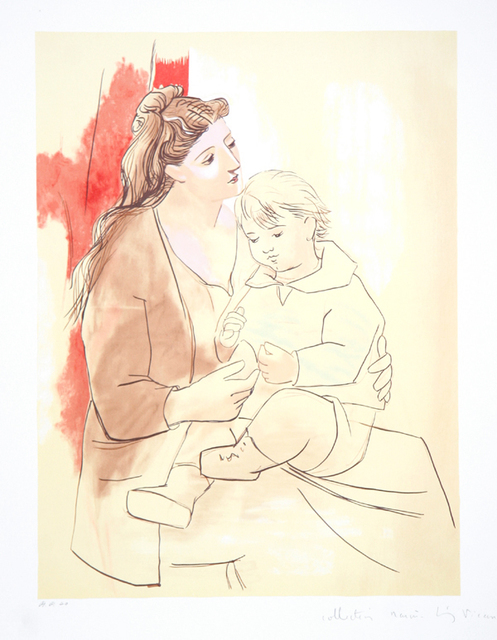 Pablo Picasso, ‘Maternite au Rideau Rouge, 1922’, 1979-1982, Print, Lithograph on Arches paper, RoGallery