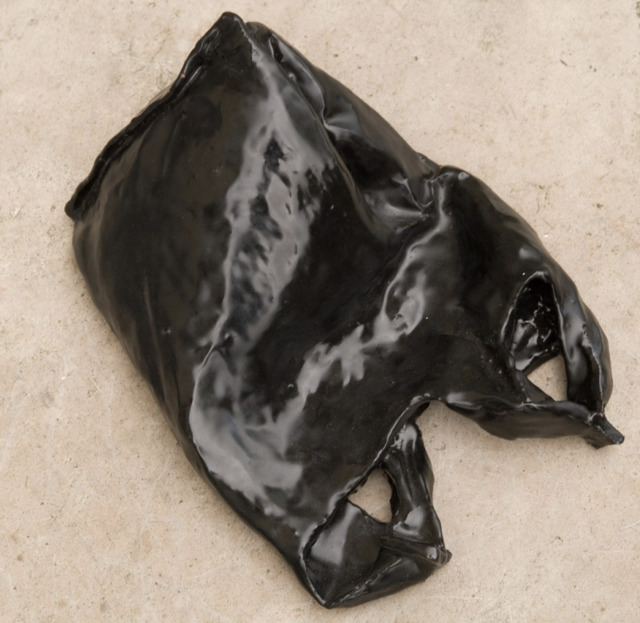 Kasia Ozga, ‘Grocery Bag I (Sac I)’, 2008, Sculpture, High fired clay, black glaze, Superposition