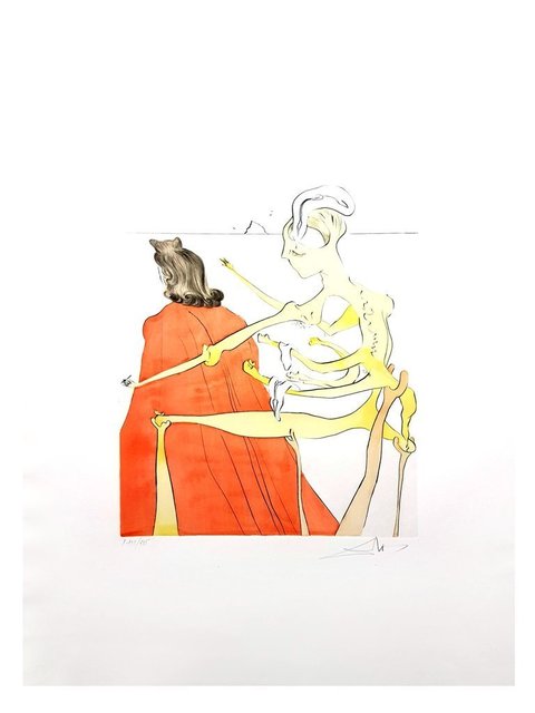 Salvador Dalí, ‘Original Etching "The Divine Back of Gala" by Salvador Dalí’, 1974, Galerie Philia