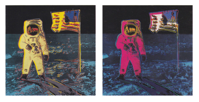 Andy Warhol, ‘Moonwalk Complete Portfolio (FS II.404-405)’, 1987, Print, Screenprint on Lenox Museum Board, Revolver Gallery