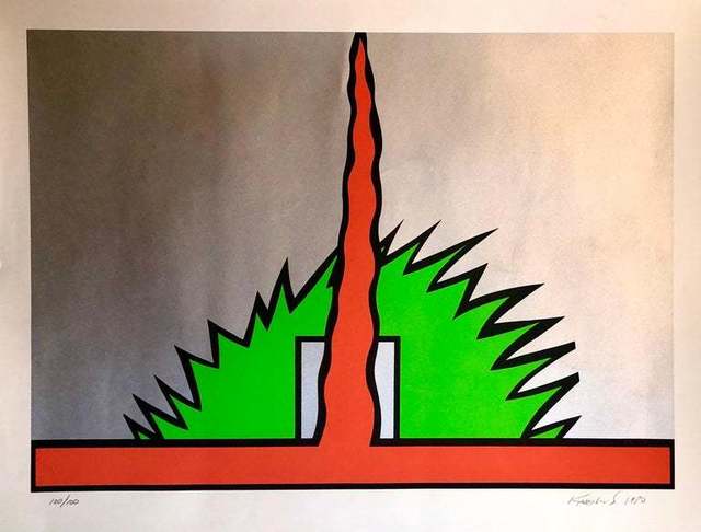 Nicholas Krushenick, ‘Untitled’, 1980, Print, Screen Print, Lions Gallery