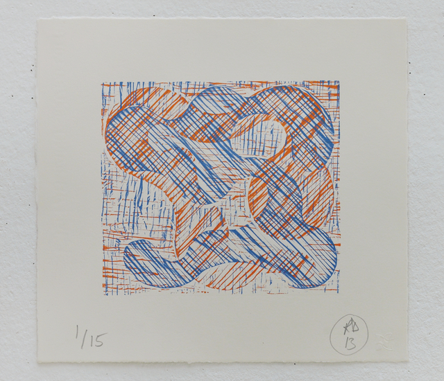 Richard Deacon, ‘1+1=10 Orange/Blue’, 2013, STPI