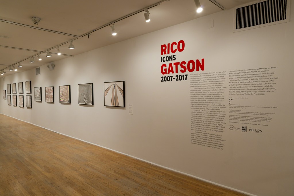 Rico Gatson: Icons 2007–2017 (installation view). The Studio Museum in Harlem, April 20–August 27, 2017; Photo: Adam Reich Rico Gatson: Icons 2007–2017 (installation view). The Studio Museum in Harlem, April 20–August 27, 2017; Photo: Adam Reich