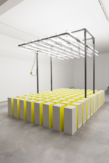 Nathaniel Rackowe, ‘The Consequence of Light’, 2014, Installation, Steel, aerated blocks, paint, motor, fluorescent lights, control system, House of the Nobleman