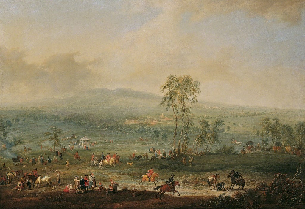 Johann Christian Brand, Laxenburg from the Schneiderau towards Guntramsdorf and Mödling, 1758, © Belvedere, Vienna Johann Christian Brand, Laxenburg from the Schneiderau towards Guntramsdorf and Mödling, 1758, © Belvedere, Vienna