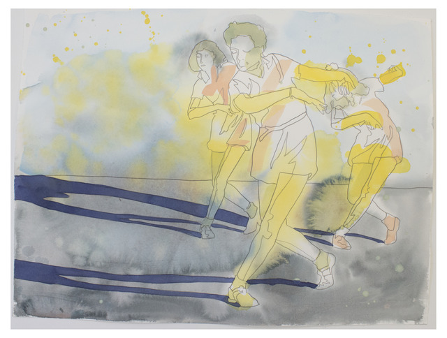 Francis Ruyter, ‘Marjory Collins: Washington DC. Dancing class at an elementary school ’, 2016, Painting, Gouache and Pencil on Watercolor Paper, Galeria Senda