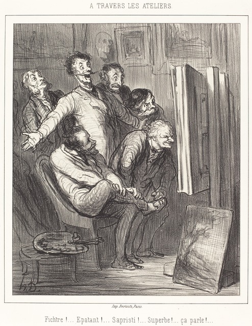 Honoré Daumier, ‘A travers les ateliers’, 1862, National Gallery of Art, Washington, D.C.