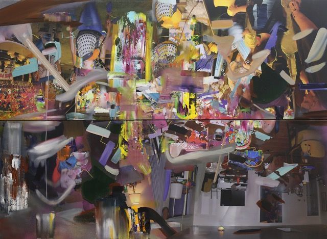 Joshua Dildine, ‘Vocal Arm iron’, 2016, Painting, Acrylic, oil, and UV coated ink on canvas, Mark Moore Fine Art
