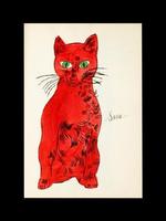 Andy Warhol - 25 cats named Sam and on blue pussy [Feldman & Schellmann, IV 52A - 68A]
