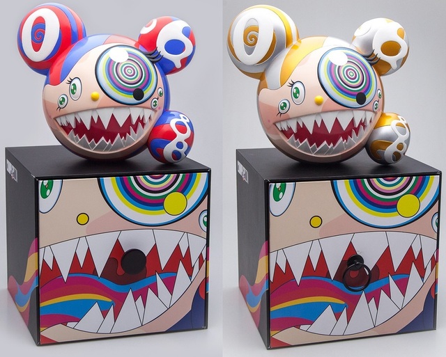 Takashi Murakami, ‘Mr DOB Figure By BAIT x SWITCH Collectibles - Set of 2 (Gold & Red)’, 2016, Lougher Contemporary
