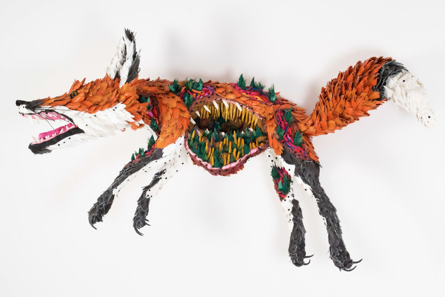 Johnston Foster, ‘The Carrier’, 2018, Sculpture, PVC, rubber inflatable ball, glass marble, rubber bouncy balls, vinyl house siding, screws, KIPEX plumbing pipe, wood glue, coffee grinds, cardboard papier mache, electrical wires, steel wire, plywood, plastic strapping, dish wash scrub pads, bicycle tube, Freight + Volume