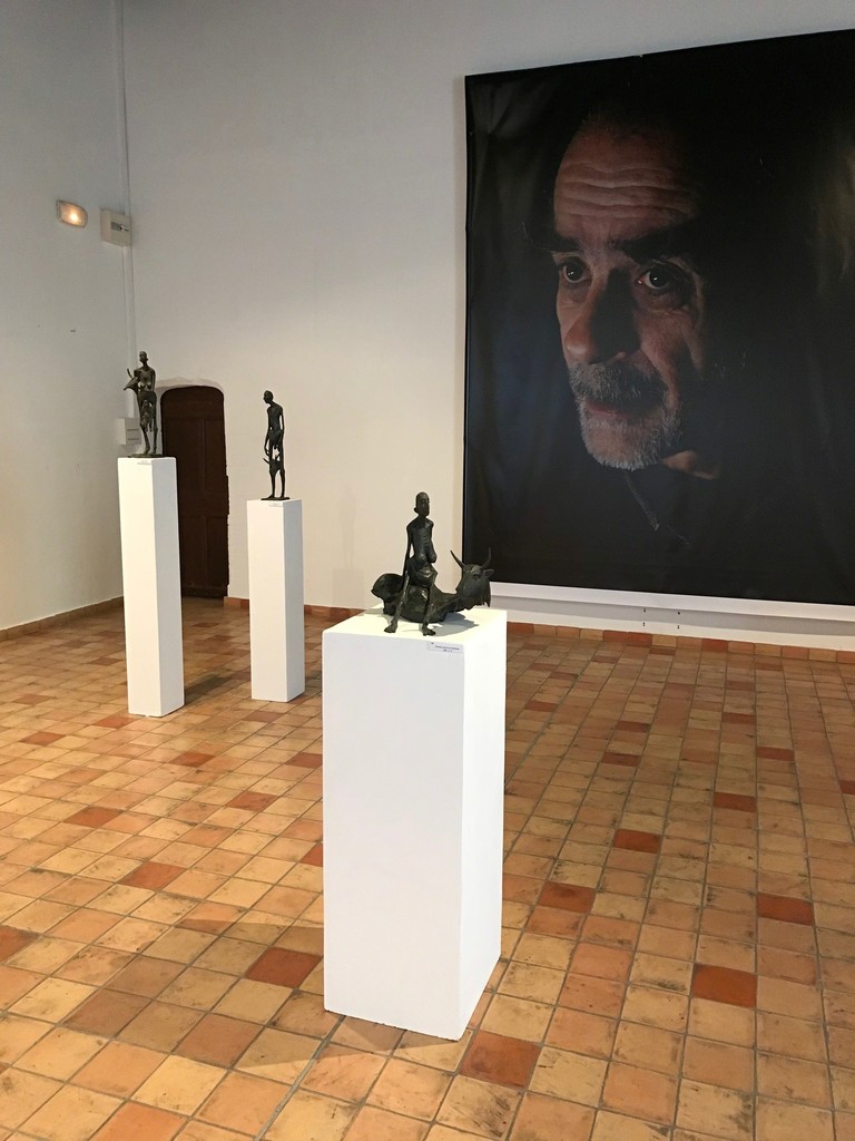 First floor, oldest sculptures and portrait of Marc Petit on the wall First floor, oldest sculptures and portrait of Marc Petit on the wall
