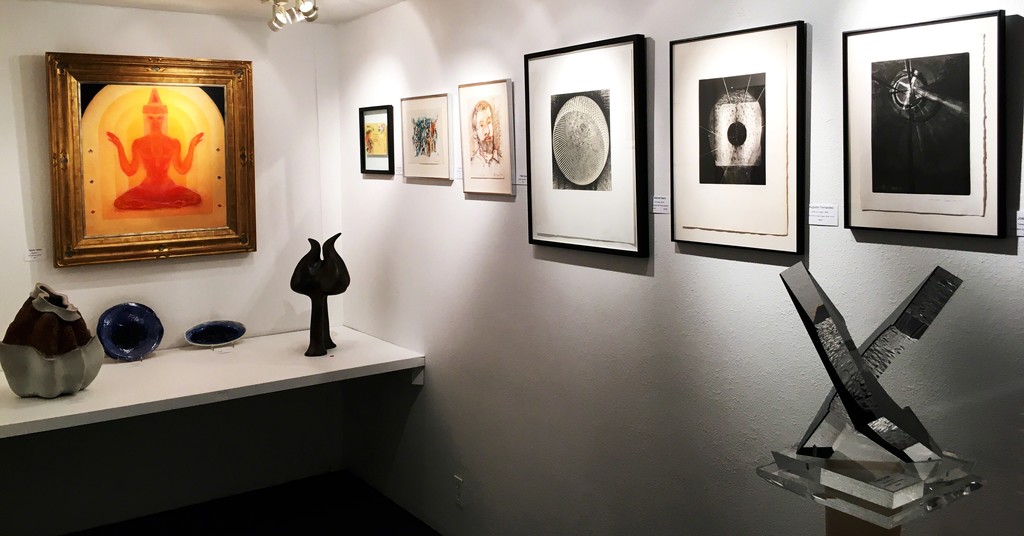 Middle gallery installation (from left):
Agnes Pelton, Cleo Vachon, Joe Novak & Peter Busa collaboration, Peter Busa, Mitchell Marti, Agustin Fernandez, Joe Novak.
Sculptures (from left): Paul Bellardo, Dallas Ernst, Joe Novak, Paul Bellardo, Craig Zeigler Middle gallery installation (from left):
Agnes Pelton, Cleo Vachon, Joe Novak & Peter Busa collaboration, Peter Busa, Mitchell Marti, Agustin Fernandez, Joe Novak.
Sculptures (from left): Paul Bellardo, Dallas Ernst, Joe Novak, Paul Bellardo, Craig Zeigler