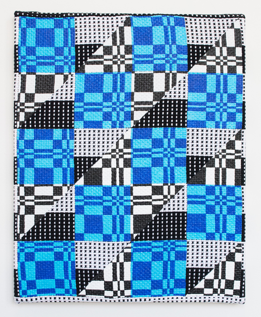 Samantha Bittman, ‘Untitled’, 2019, Painting, Acrylic on hand woven textile, Morgan Lehman Gallery