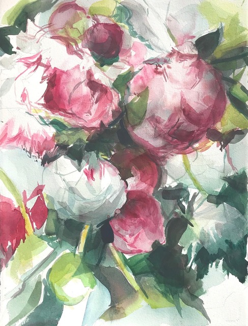 Jamie Evrard, ‘Red Peonies 3’, 2019, Bau-Xi Gallery