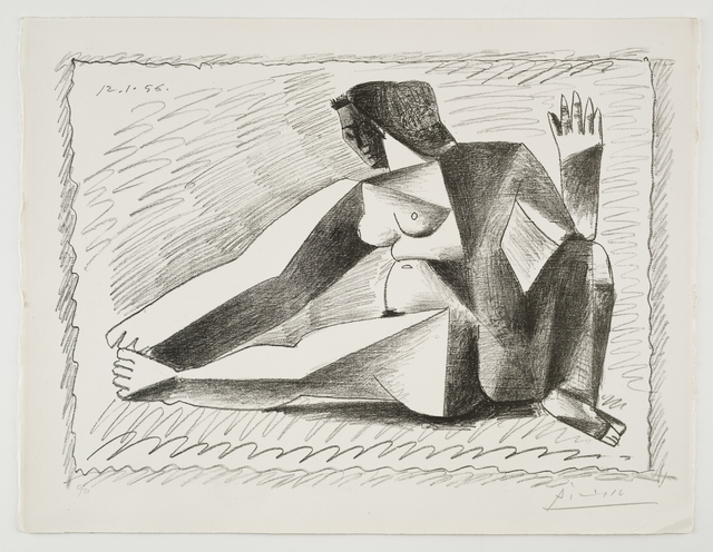 Pablo Picasso, ‘Femme accroupie aux Bras levés’, 1956, Lithograph printed in black, Frederick Mulder