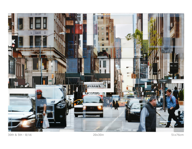 Phil Stein, ‘30th & 5th ’, 2018, Photography, Photography on plexi collage, Abbozzo Gallery