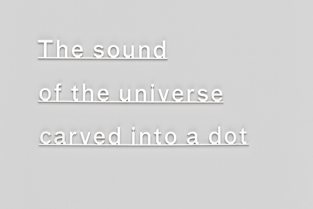 Katie Paterson, ‘Ideas (The sound of the universe carved into a dot)’, 2014, Mixed Media, Microwaterjet-cut Sterling silver, Parafin
