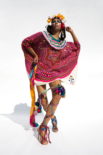 Martine Gutierrez, ‘Neo-Indeo, Chuj Mini Gag, p25 from Indigenous Woman’, 2018, RYAN LEE