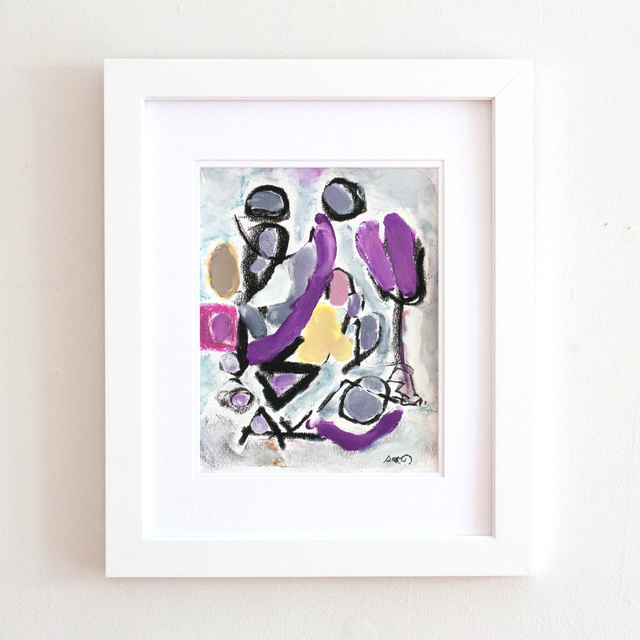 Scot Rittenbaum, ‘Flowered ’, 2021, Drawing, Collage or other Work on Paper, Oil pastel on paper, Miller Gallery Charleston