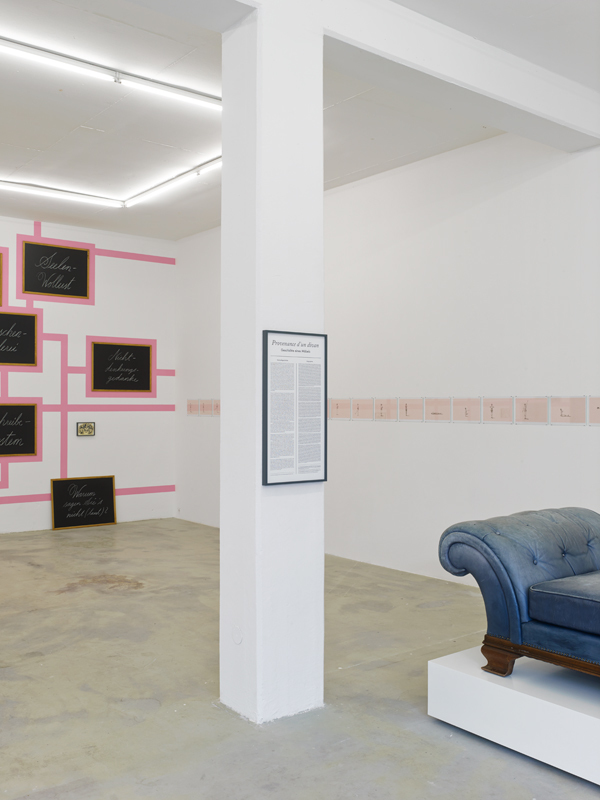 Flüchtig Hingemachte Männer, 2014, exhibition view at Klemm's, Berlin Flüchtig Hingemachte Männer, 2014, exhibition view at Klemm's, Berlin