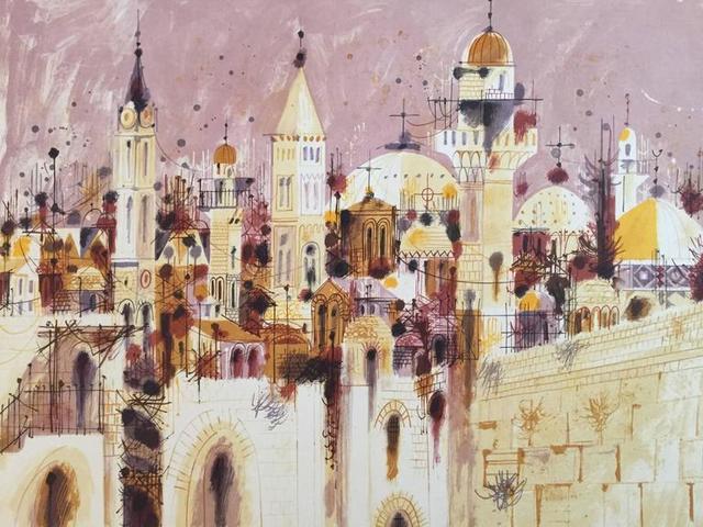 Shmuel Katz, ‘City of Jerusalem’, 20th Century, Lions Gallery