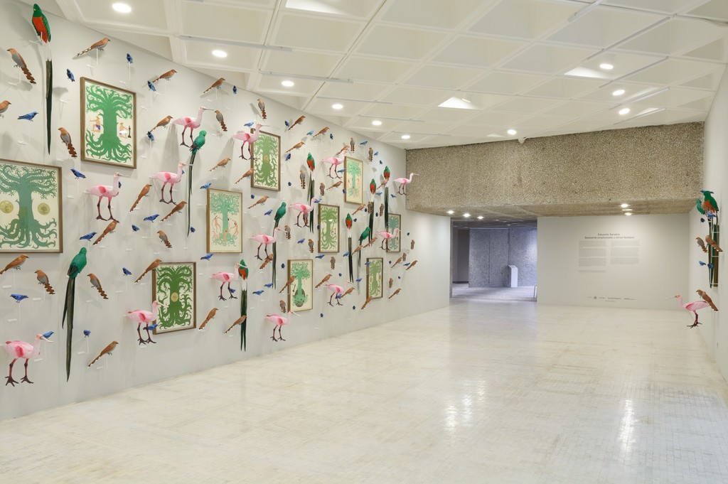 Installation view of "Special Project: Eduardo Sarabia. Celebrations and Other Feathered Serpent" at Museo Tamayo, Mexico City (2016). © Paolo Montalvo. Courtesy of Museo Tamayo Installation view of "Special Project: Eduardo Sarabia. Celebrations and Other Feathered Serpent" at Museo Tamayo, Mexico City (2016). © Paolo Montalvo. Courtesy of Museo Tamayo