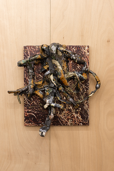 Veronica Brovall, ‘Strike down’, 2015, Sculpture, Glazed ceramic, powder coated steel, Hopstreet