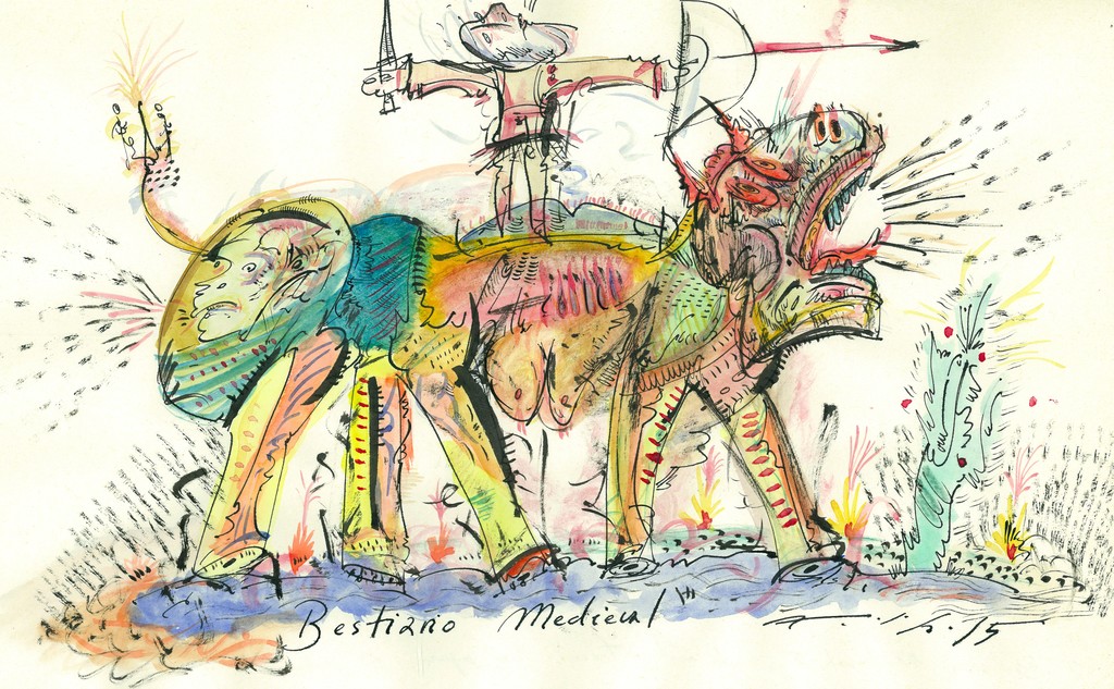 ALEXIS DE CHAUNAC
Bestiario Medieval 5
2015
Ink and watercolor on paper
10. 2 x 14.3 in. ALEXIS DE CHAUNAC
Bestiario Medieval 5
2015
Ink and watercolor on paper
10. 2 x 14.3 in.
