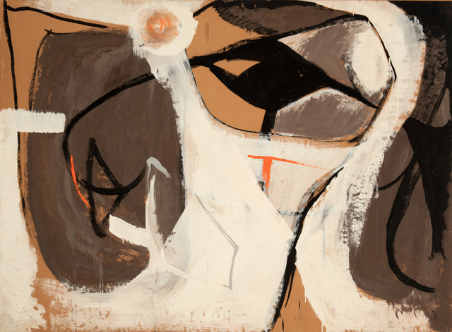 Yvonne Thomas, ‘Half Moon’, 1949, Painting, Casein on paper on board, Hollis Taggart