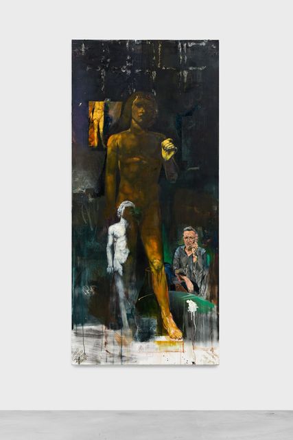 Matthieu Ronsse, ‘Eros en de Eenzame Man’, 2018, Painting, Oil on canvas, Almine Rech