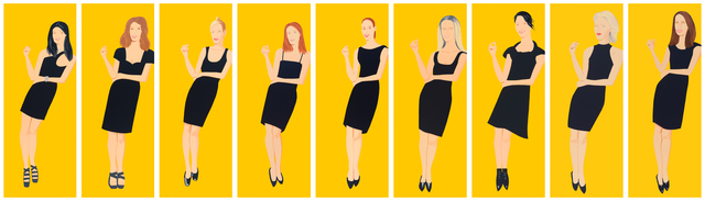 Alex Katz, ‘Black Dress Portfolio’, 2015, Richard Levy Gallery