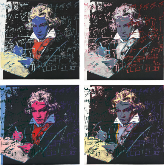 Andy Warhol, ‘Beethoven Portfolio (II.390 - II.393’, 1987, Print, Screenprint on Lenox Museum Board, Coskun Fine Art