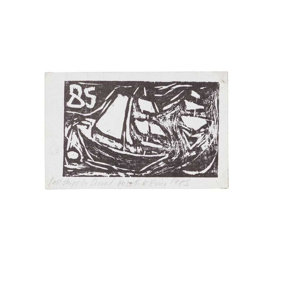 Tracey Emin - Tall Ships in Strood; The Man in a Drum; Woman's Head; Embracing Couple; A Ship on my head and a bottle