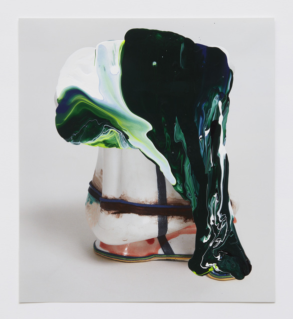 Kathy Butterly, ‘#20’, 2020, Drawing, Collage or other Work on Paper, Nail polish on catalogue paper, Shoshana Wayne Gallery