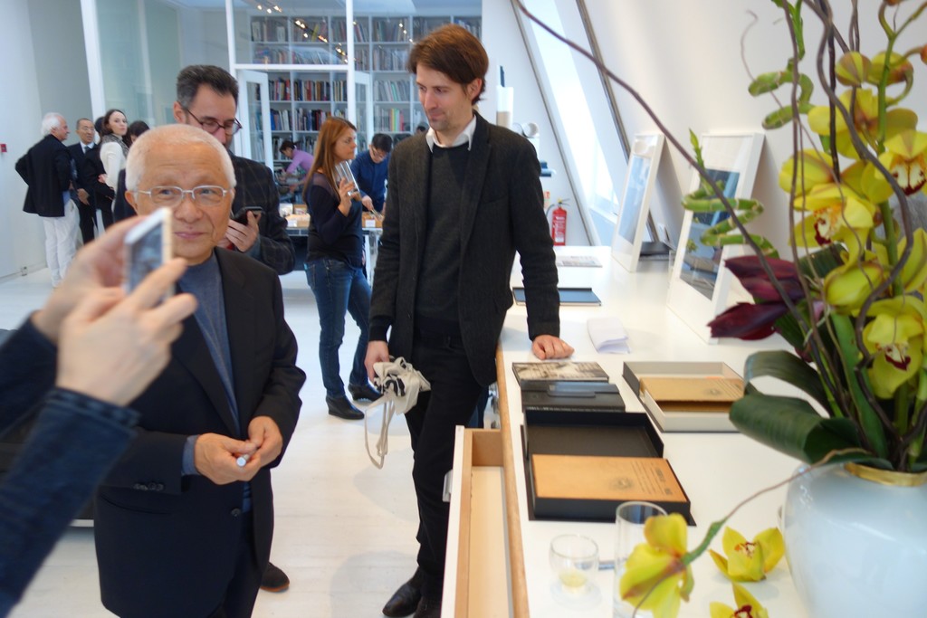 Kikuji Kawada himself at the opening of the show Kikuji Kawada himself at the opening of the show