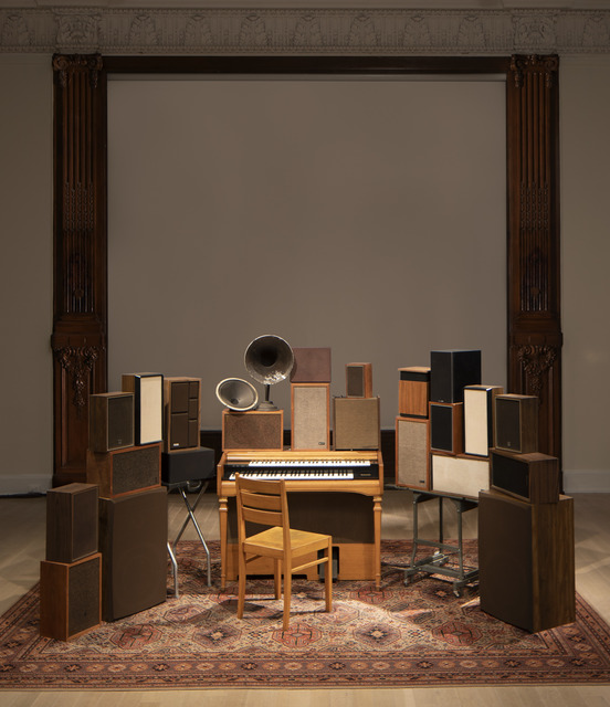 Janet Cardiff & George Bures Miller, ‘The Poetry Machine’, 2017, Installation, Interactive audio/mixed media installation including organ, speakers, carpet, computer and electronics, Luhring Augustine