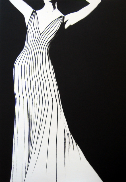 Lillian Bassman, ‘Dress by Thierry Mugler, German VOGUE’, 1998, Photography, Gelatin silver print, Peter Fetterman Gallery