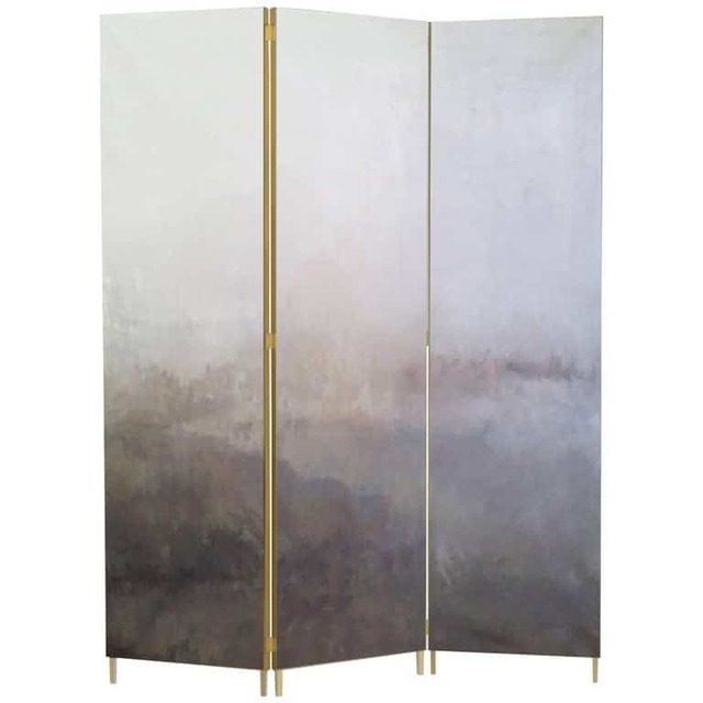 Jan Garncarek, ‘Grey Hand-Painted Brass Screen by Jan Garncarek’, 2017, Design/Decorative Art, Brass, Galerie Philia