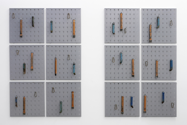 Sofia Hultén, ‘Pattern Recognition VII’, 2017, Installation, Modified steel workshop walls, tools, Galerie Nordenhake