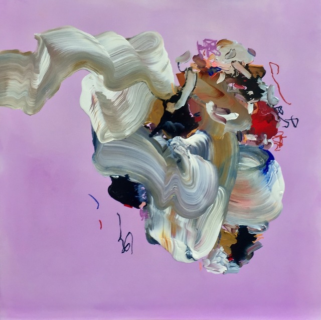 Janna Watson, ‘Purple "Circle"’, 2021, Painting, Mixed media on panel, Bau-Xi Gallery