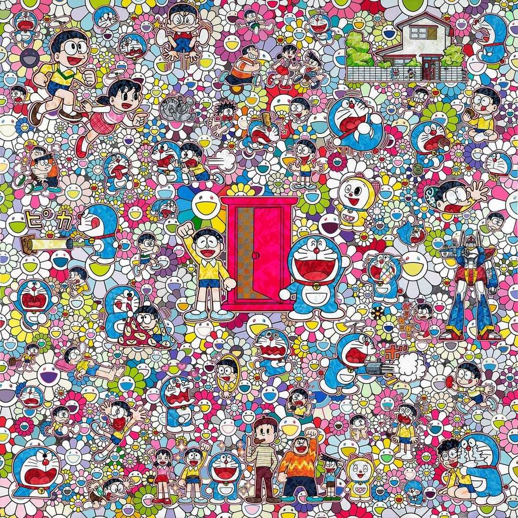 Takashi Murakami - A Sketch of Anywhere Door (Dokodemo Door) and an Excellent Day