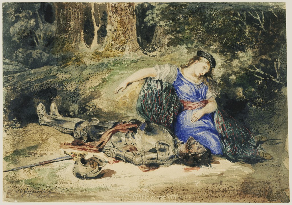 Eugène Delacroix The Death of Lara (1824) Artsy