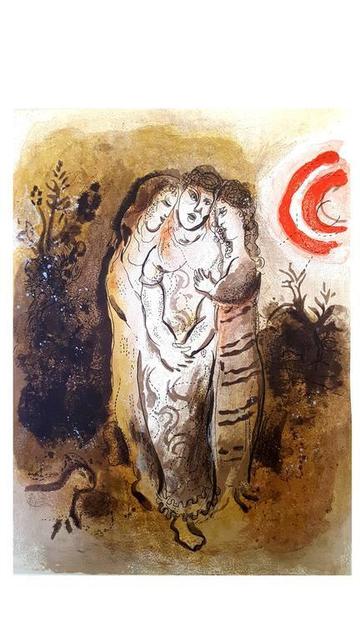 Marc Chagall, ‘Original Lithograph "Naomi and her daughters-in-law" by Marc Chagall’, 1960, Galerie Philia
